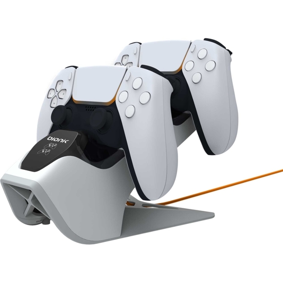 DreamGEAR Power Stand for Ps5 - White/black - Picture 3 of 4
